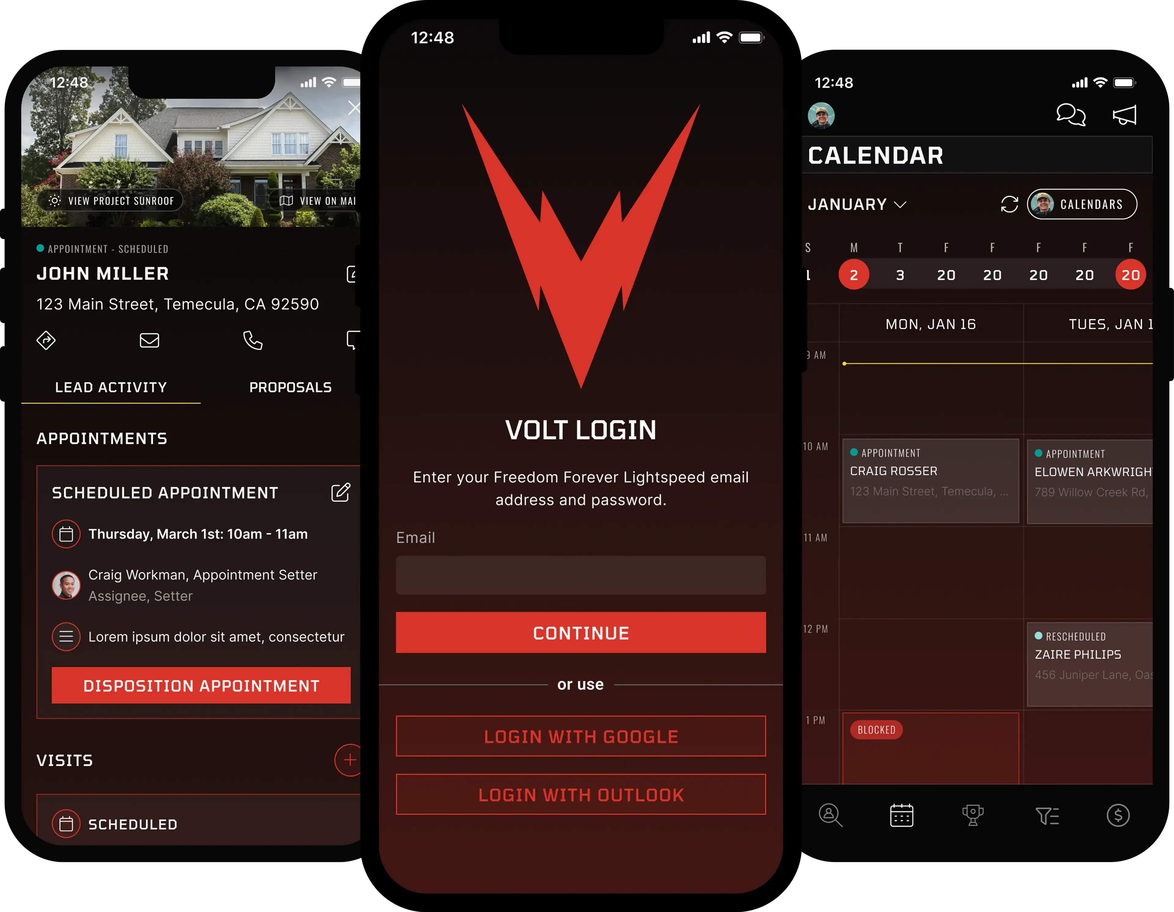 Volt 2.0 — a suite of screens from the redesigned mobile app